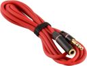 Кабель AUX Audio TRS M/F 1.2м Premium червоний OEM (S0691)
