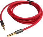 Кабель AUX Audio TRS M/M 1.2м Premium червоний (S0661)