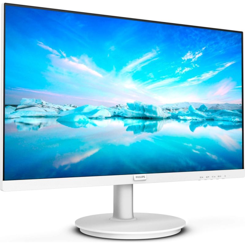 TFT 23.8" Philips 241V8AW, IPS, 75Hz, VGA, HDMI,  колонки, білий (241V8AW/00)