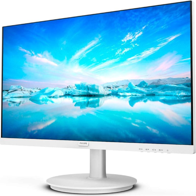 TFT 23.8" Philips 241V8AW, IPS, 75Hz, VGA, HDMI,  колонки, білий (241V8AW/00)