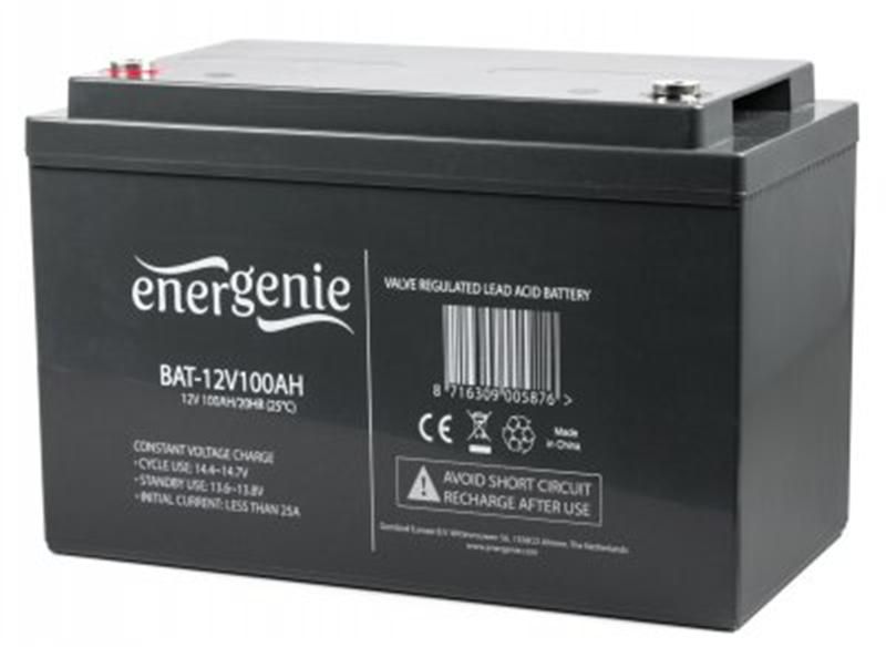 Аккумуляторная батарея EnerGenie 12В 100AH AGM (BAT-12V100AH)