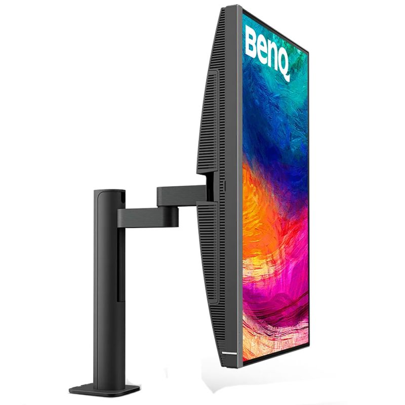 TFT 27" BenQ PD2706UA, 4K UHD, IPS, 99% sRGB, HDR10, HDMI, DP, USB-C, USB-hub, HAS, колонки (9H.LLKLB.QEE)
