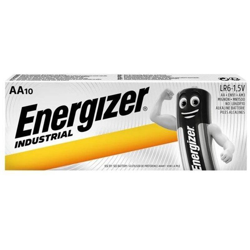 Батарейка Energizer Industrial AA/LR06 10шт (4504)