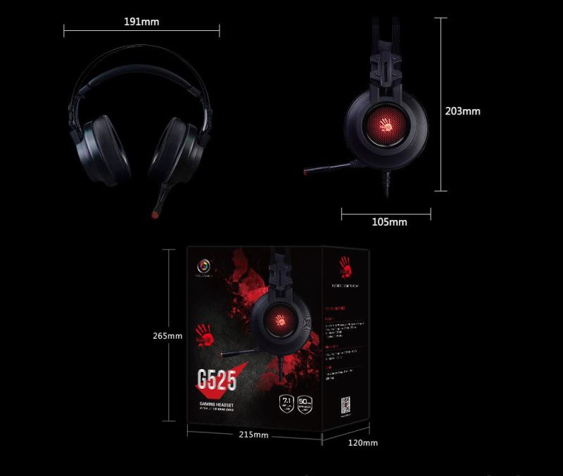Гарнітура Bloody G525 Black (G525 Bloody (Black))