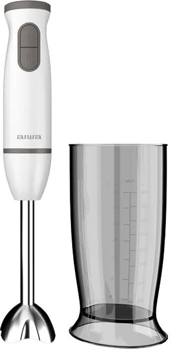 Блендер AIWA ABL-800 Kenkiri ручний/ 600Вт/ 2 швидк./ TURBO/ чаша для змішування 500мл/ білий (ABL800)