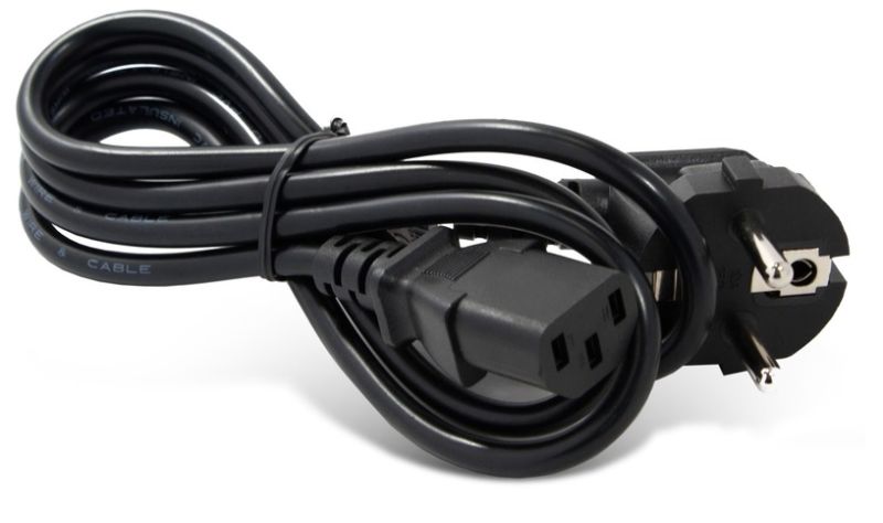 Кабель живлення 220В 1.5 м, 0,75мм С13-CEE 7/7 Schuko (B00717)