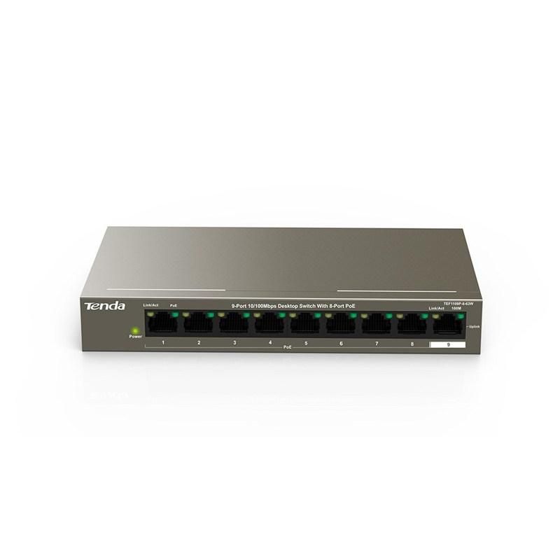 Коммутатор Tenda (TEF1109P-8-63W)