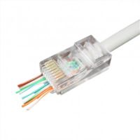 Конектор RJ 45 Cablexpert з наскрізними отворами (10 шт/уп) (LC-PTU-01/10)