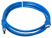 Кабель PowerPlant USB3.0(AM)-USB3.0(AM), 1.5м, синій (KD00AS1228)
