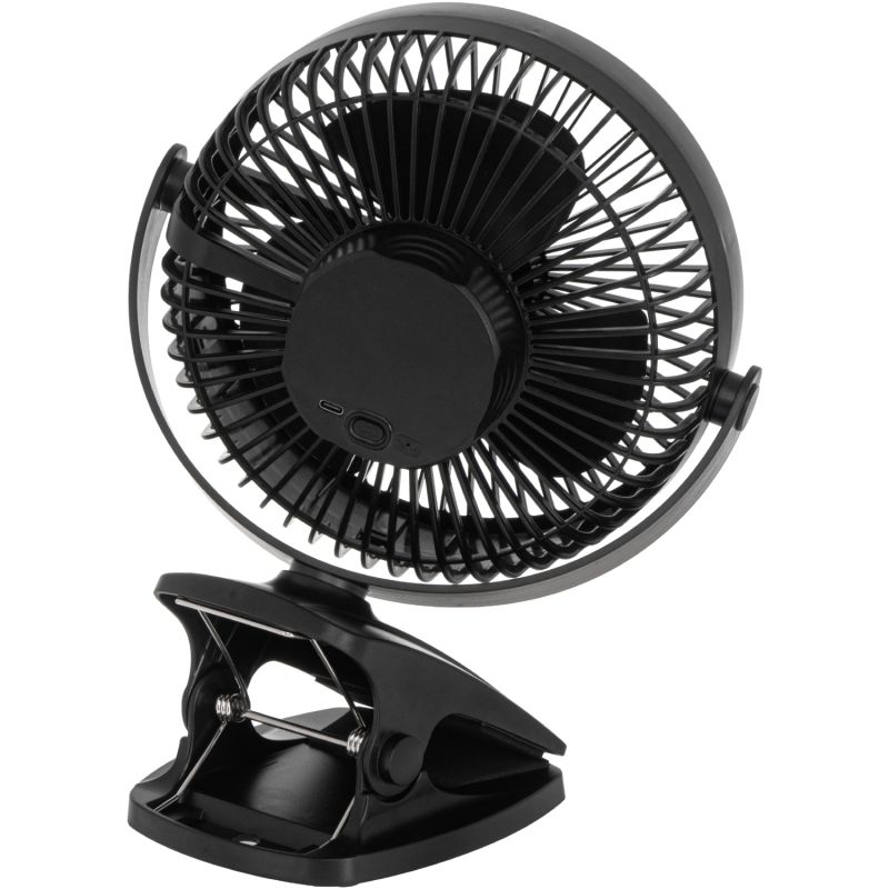 Вентилятор AdlerAD 7342 black  настільний/ акумуляторний/ 5Вт/ D=15.5см/ USB-C/ чорний (AD7342B)