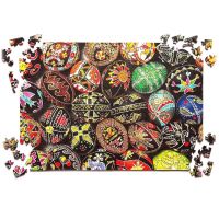 Пазл дерев`яний UkrainianPuzzles Мистецтво писанкарства Віри Манько (4820275290328)