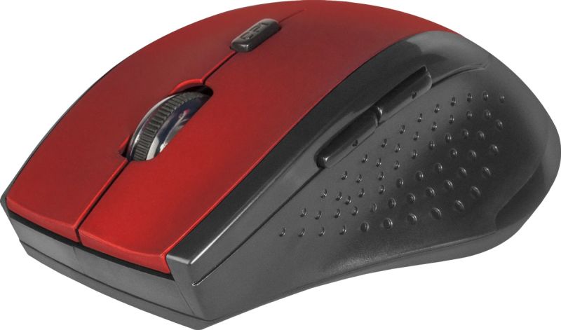 Мишка Defender Accura MM-365, бездротова, 6 кн. до 1600 dpi, червона (52367)