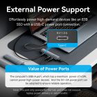 Хаб USB 3.0 Type-C -> 4xUSB 3.0/1xUSB-C, 5Gbps, Black Vention (TGZHB)