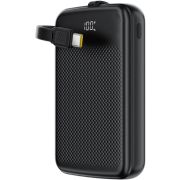 УМБ Acefast 10000mAh 22.5W PD,QC3.0 2xUSB-C,USB-A, with build Type-C cable, M13 Black (6974316283959)