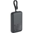УМБ Acefast 10000mAh 22.5W PD,QC3.0 2xUSB-C,USB-A, with build Type-C cable, M13 Black (6974316283959)