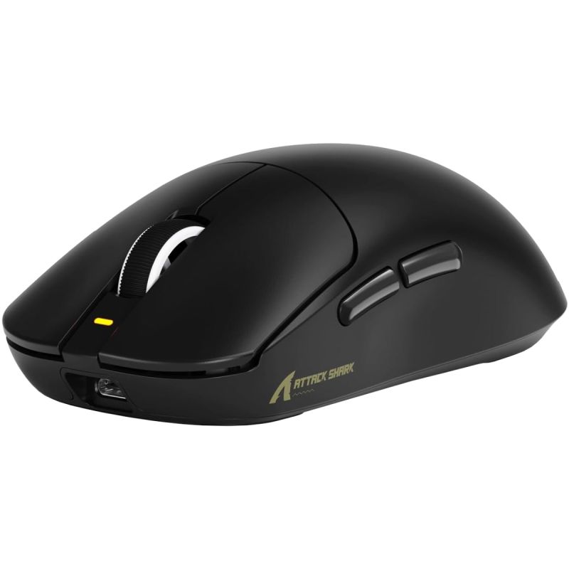 Мишка Attack Shark X8 SE, Wireless/Bluetooth, 25000dpi. (PAW3311), 6кн., Black (X8SEB_AS)