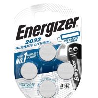 Батарейка Energizer 2032 Ultimate Lithium, CR2032 BL 4шт (4876)