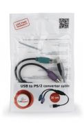 Контролер Cablexpert, USB 1.1/2 x PS/2, 0.3 м, чорний (UAPS12-BK)