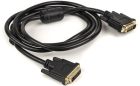 Кабель PowerPlant DVI-D 24M-24M, 1.5м, Double ferrites, Black (CA910854)