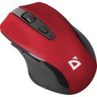 Мишка Defender Prime MB-053, бездротова, 6 кн. до 1600 dpi, безшумна, червона (52052)