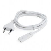 Кабель живлення Cablexpert CEE7/16-C7, 1.8 м, білий (PC-184/2-W)