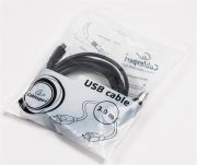 Кабель Cablexpert USB - mini-USB V 2.0 (M/M), 3 м, черный (CCP-USB2-AM5P-10)