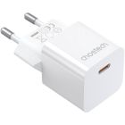 Зарядний пристрій 1xUSB-С 20W PD білий Choetech (PD5010-EU-WH)