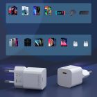 Зарядний пристрій 1xUSB-С 20W PD білий Choetech (PD5010-EU-WH)