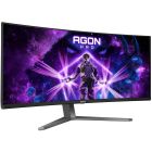 TFT 34" AOC AG346UCD, QD-OLED, UWQHD, 175Гц, 0,03мс, вигнутий, HDMIx2, DP, USB-hub, HAS, чорно-сірий (AG346UCD)