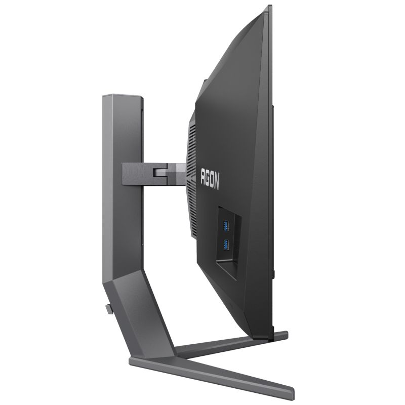 TFT 34" AOC AG346UCD, QD-OLED, UWQHD, 175Гц, 0,03мс, вигнутий, HDMIx2, DP, USB-hub, HAS, чорно-сірий (AG346UCD)
