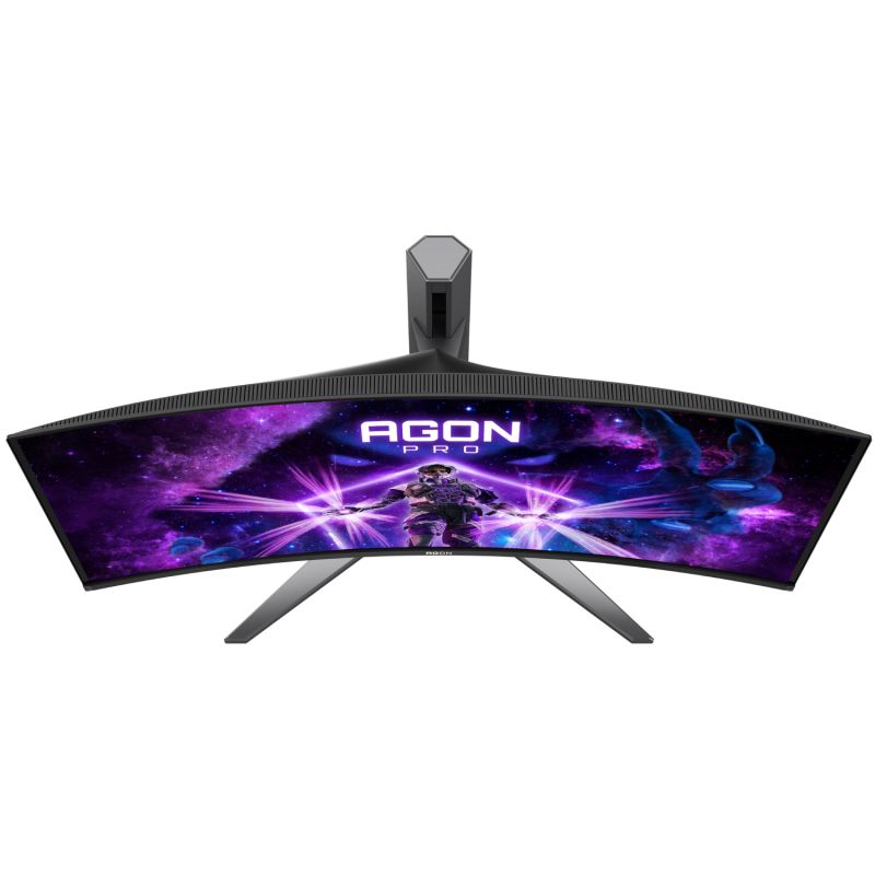 TFT 34" AOC AG346UCD, QD-OLED, UWQHD, 175Гц, 0,03мс, вигнутий, HDMIx2, DP, USB-hub, HAS, чорно-сірий (AG346UCD)