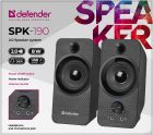 Акустична система 2.0 Defender SPK 190, 8Вт, USB, чорна (65190)