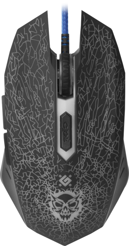 Мишка Defender Shock GM-110L, 6кн., 3200dpi, (+килимок) підсвітка (52110)