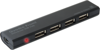 Хаб USB 2.0 -> 4xUSB 2.0 Black Defender (83200)