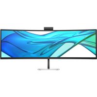 TFT 49" HP S5 Pro 549pm, VA, DQHD, RJ-45, HDMI, DP, USB-C, cam, чорний (B7GV8AA)