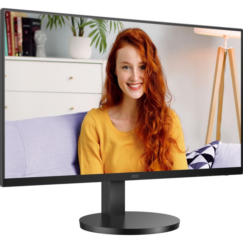 TFT 27" AOC U27B3AF, IPS, 4K UHD, HDMIx2, DP, HAS, колонки, чорний (U27B3AF)