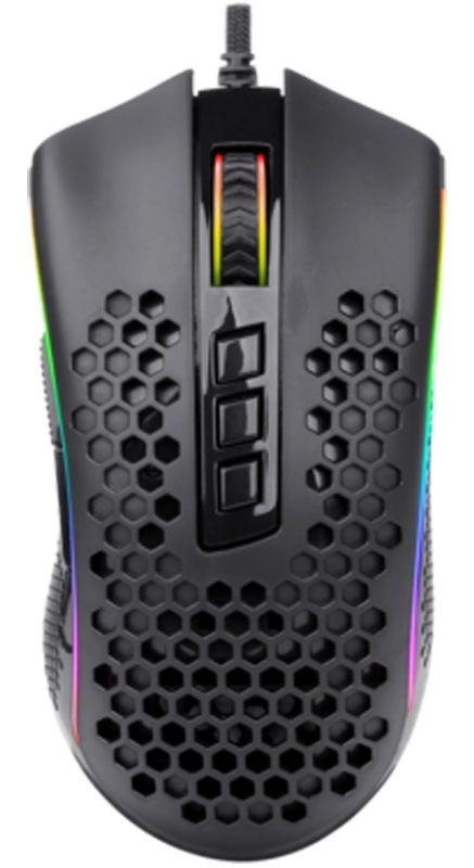 Мишка Redragon Storm Elite RGB, ігрова, 16000dpi., 10кн., чорна (77853)