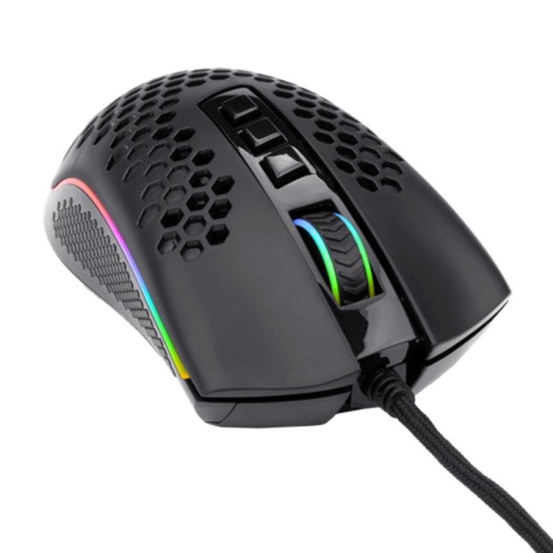 Мишка Redragon Storm Elite RGB, ігрова, 16000dpi., 10кн., чорна (77853)