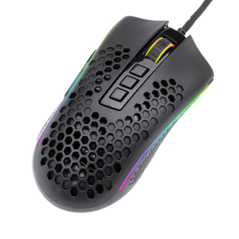 Мишка Redragon Storm Elite RGB, ігрова, 16000dpi., 10кн., чорна (77853)