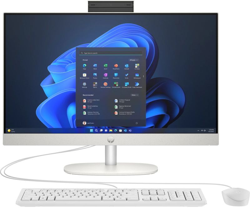 Моноблок 23.8'' HP ProOne 240 G10 i7-1355U/16Gb/SSD512Gb/K&M/Cam/WiFi/W11P/Shell White/2y.w (B70T6AT)