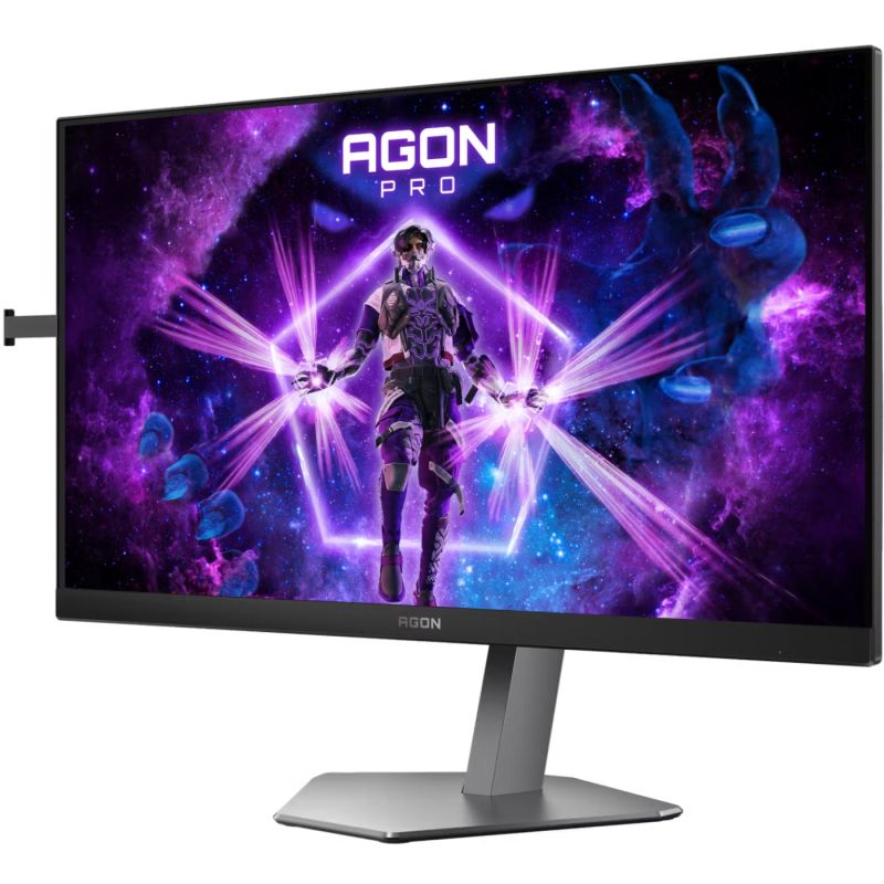 TFT 24.1" AOC AG246FK6, Ultra-Fast TN eSports, 610Hz, 2xHDMI, DP, USB-hub, HAS, Pivot, чорно-сірий (AG246FK6)