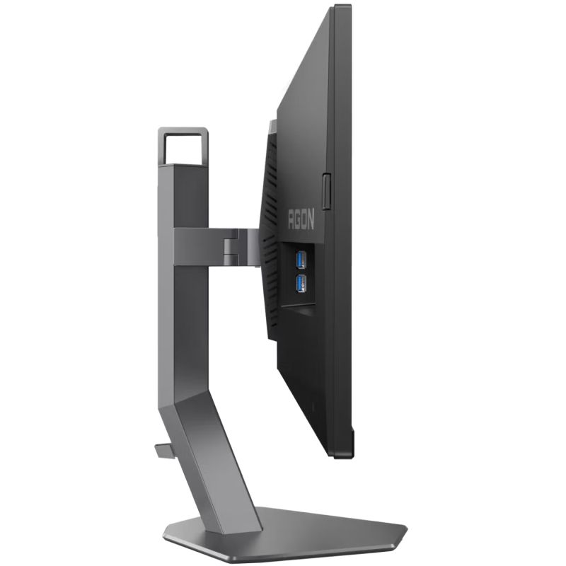 TFT 24.1" AOC AG246FK6, Ultra-Fast TN eSports, 610Hz, 2xHDMI, DP, USB-hub, HAS, Pivot, чорно-сірий (AG246FK6)