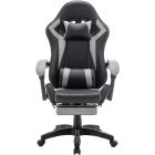 Крісло ігрове AGN 3 клас,120 кг, 100мм, RGB підсвітка, чорно-сіре (AGN09-25)