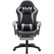 Крісло ігрове AGN 3 клас,120 кг, 100мм, RGB підсвітка, чорно-сіре (AGN09-25)