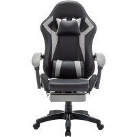 Крісло ігрове AGN 3 клас,120 кг, 100мм, RGB підсвітка, чорно-сіре (AGN09-25)
