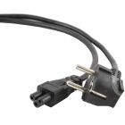Кабель живлення 220В 0.5м, 3*0.75мм, CEE7/7-C5 Schuko Cablexpert VDE (PC-186-ML12-0.5M)
