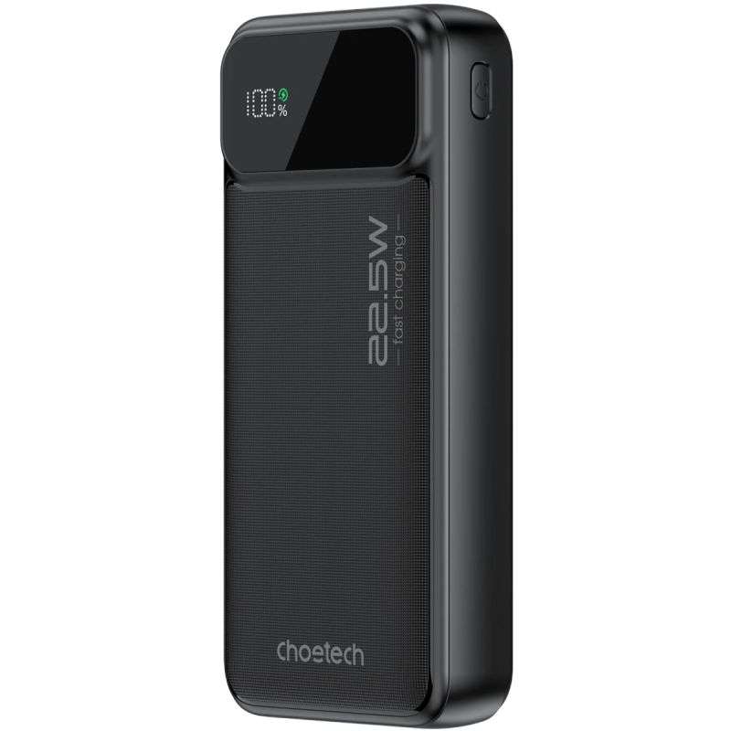 УМБ Choetech 20000mAh 22.5W PD,QC3.0 2USB-A+USB-C In/Out Black (B729-ACBK)