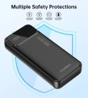 УМБ Choetech 20000mAh 22.5W PD,QC3.0 2USB-A+USB-C In/Out Black (B729-ACBK)