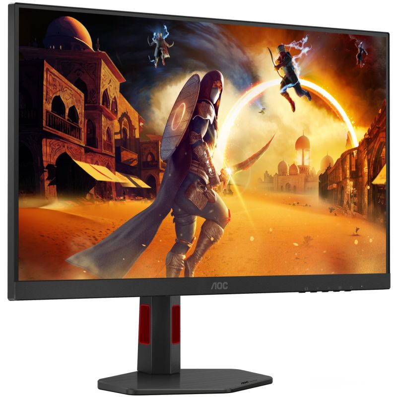 TFT 27" AOC Q27G4SRU, QHD, Fast IPS, 320Hz,1ms, 2xHDMI, DP, USB-хаб, HAS, чорно-червоний (Q27G4SRU)