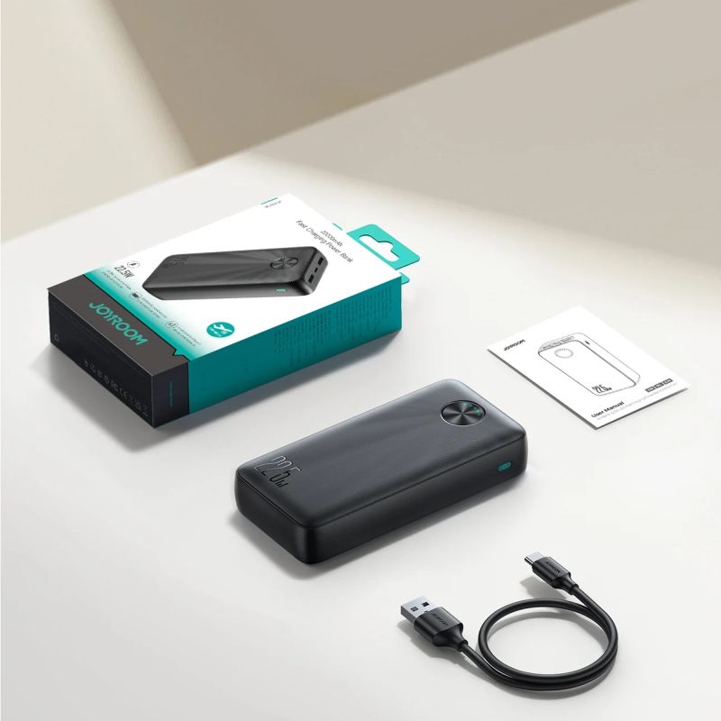 УМБ Joyroom 20000mAh 22,5W PD,QC3.0, 2xUSB-A, USB-C In/Out Black (JR-PBF16)